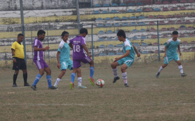 हिसान खेल सप्तह : पुरुष फुटबलमा मोडर्न एरा, सगरमाथा र होलीचाइल्ड विजयी