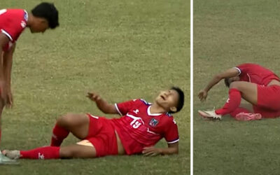 युनानसँग खेल्दा नेपालका आशिष राईको खुट्टा भाँचियो, तत्कालै अस्पताल भर्ना