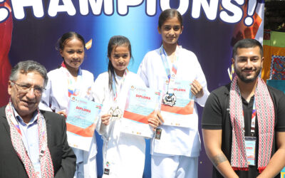 इन्डो नेपाल कराते अन्भीलाई दोहोरो स्वर्ण