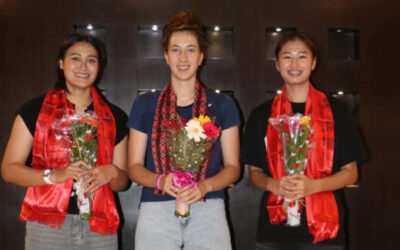 एभरेष्ट महिला भलिबल लिग खेल्न काठमाडौं स्पकाइकर्सका तीन विदेशी खेलाडी नेपाल आइपुगे