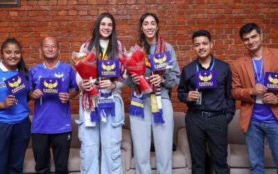 एभरेस्ट महिला भलिबल लिग खेल्न दुई ब्राजिलियन सुन्दरी काठमाडौंमा