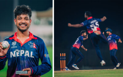 सन्दीपको घातक बलिङमा कतारमाथि नेपालको रोमाञ्चक जित