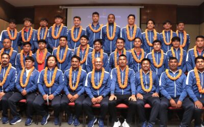 बंगलादेश र मलेसियासँगको खेलका लागि नेपाली टिमको बिदाइ