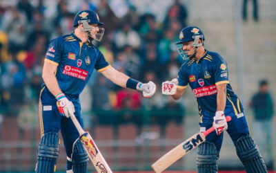 गप्तिल र लोकेशको विस्फोटक ब्याटिङ, विराटनगरले दियो पोखरालाई २२१ रनकाे कीर्तिमानी लक्ष्य