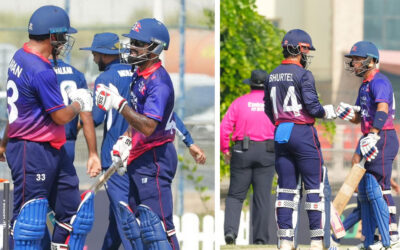 दीपेन्द्र, करण, कुशल र भीमको उत्कृष्ट ब्याटिङ, नेपालले दियो अमेरिकालाई २७२ रनको चुनौतीपूर्ण लक्ष्य