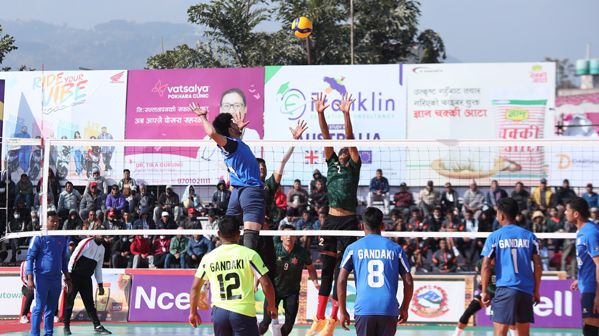 टाइगर कप भलिबल : आर्मीमाथि गण्डकीको रोमाञ्चक जित