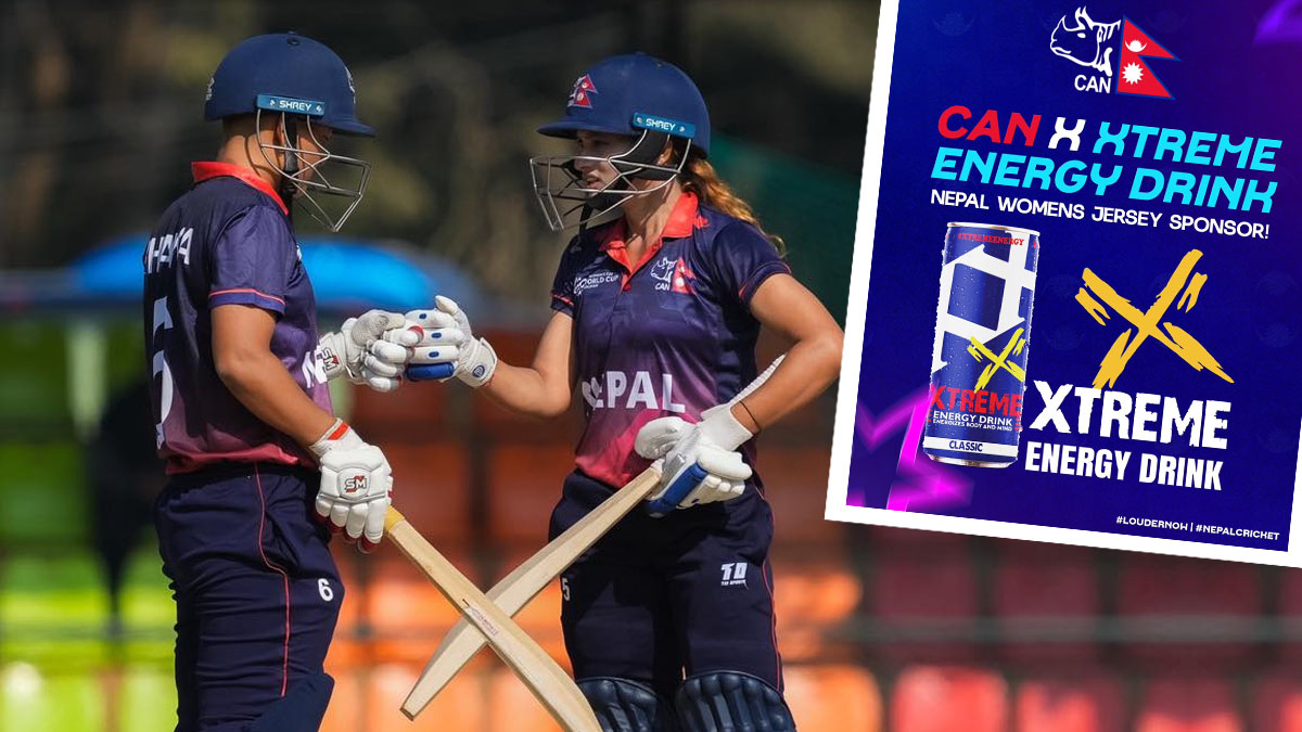 एक्स्ट्रिम इनर्जीले महिला क्रिकेट टिमको जर्सी प्रायोजन गर्ने, क्यानलाई वार्षिक ८० लाख दिने