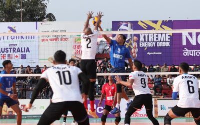 टाइगर कप भलिबल : विभागीय डर्बीमा आर्मीमाथि पुलिसको सहज जित