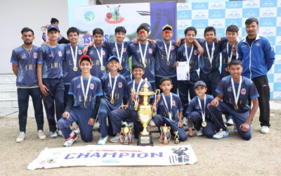 प्रथम क्युकेएस अन्तर विद्यालय क्रिकेटकाे उपाधि एलआरआई स्कुललाई
