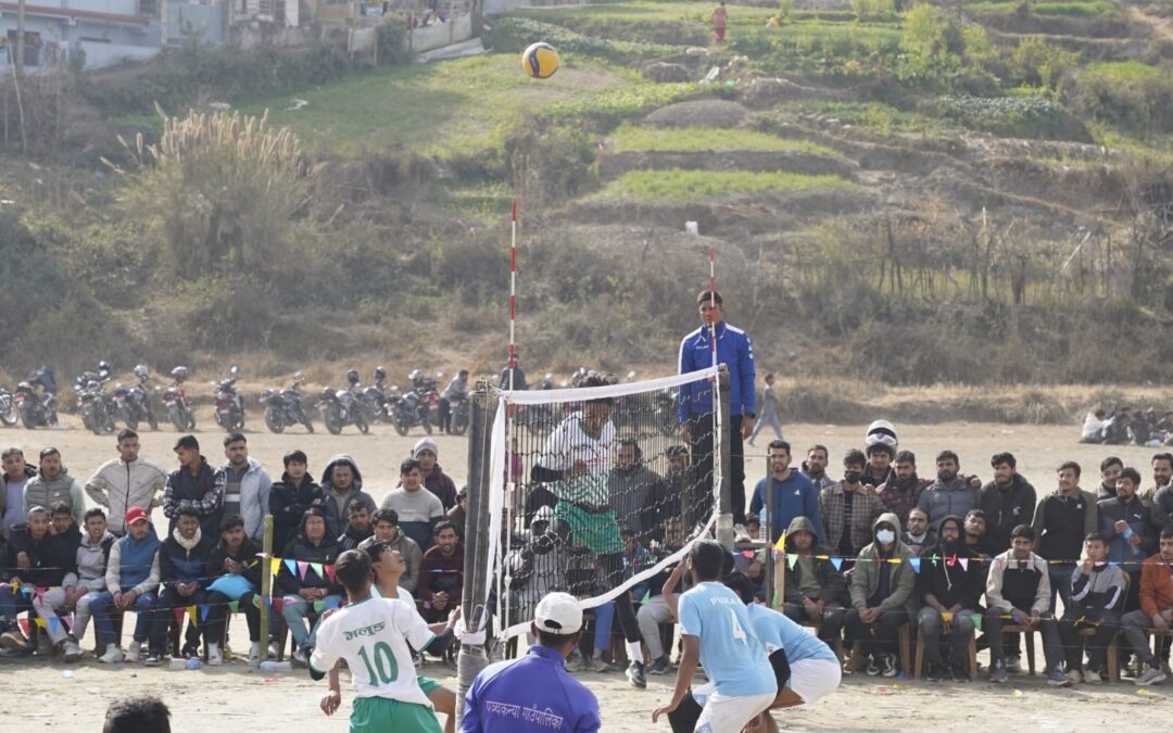 दोलखा पालिकास्तरीय भलिबल प्रतियोगिताको उपाधि जिरी नगरपालिकालाई