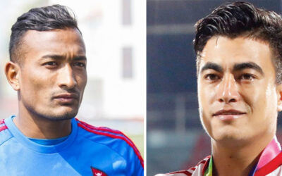 फुटबलर विराज महर्जन र विकेश कुथुले समर क्याम्प गर्ने