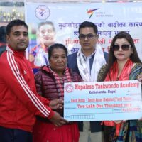 एसियाड पदक विजेता तेन्जिङलाई तार्केश्वरको सम्मान